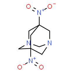 ChemSpider 2D Image | 5,7-Dinitro-1,3-diazaadamantane | C8H12N4O4