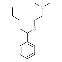 ChemSpider 2D Image | N,N-Dimethyl-2-[(1-phenylpentyl)sulfanyl]ethanamine | C15H25NS