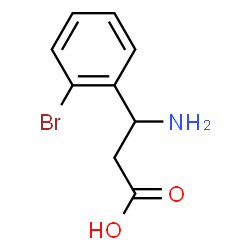ChemSpider 2D Image | 3-Amino-3-(2-bromophenyl)propanoic acid | C9H10BrNO2