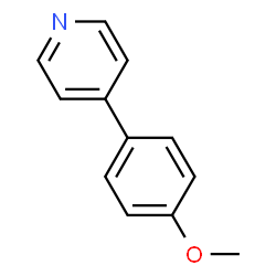 ChemSpider 2D Image | 4-(4-Methoxyphenyl)pyridine | C12H11NO
