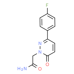 ChemSpider 2D Image | 2-[3-(4-Fluorophenyl)-6-oxo-1(6H)-pyridazinyl]acetamide | C12H10FN3O2
