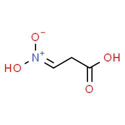 ChemSpider 2D Image | 3-aci-nitropropanoic acid | C3H5NO4