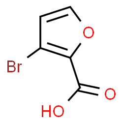 ChemSpider 2D Image | 3-BROMO-2-FUROIC ACID | C5H3BrO3