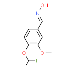 ChemSpider 2D Image | 4-Difluoromethoxy-3-methoxy-benzaldehyde oxime | C9H9F2NO3