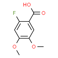 ChemSpider 2D Image | 2-Fluoro-4,5-dimethoxybenzoic acid | C9H9FO4