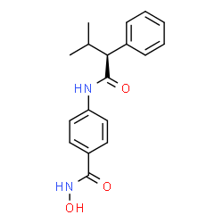 ChemSpider 2D Image | N-hydroxy-4-[(2S)-3-methyl-2-phenylbutanamido]benzamide | C18H20N2O3