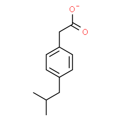 ChemSpider 2D Image | (4-Isobutylphenyl)acetate | C12H15O2