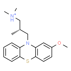 ChemSpider 2D Image | (2S)-3-(2-Methoxy-10H-phenothiazin-10-yl)-N,N,2-trimethyl-1-propanaminium | C19H25N2OS