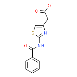 ChemSpider 2D Image | [2-(Benzoylamino)-1,3-thiazol-4-yl]acetate | C12H9N2O3S