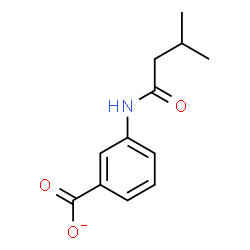 ChemSpider 2D Image | 3-[(3-Methylbutanoyl)amino]benzoate | C12H14NO3