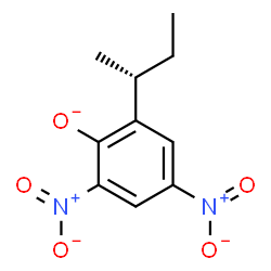ChemSpider 2D Image | 2-[(2R)-2-Butanyl]-4,6-dinitrophenolate | C10H11N2O5