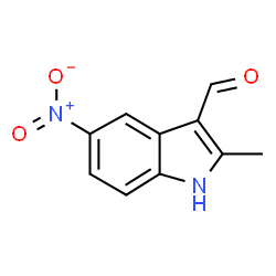 ChemSpider 2D Image | 2-Methyl-5-nitro-1H-indole-3-carbaldehyde | C10H8N2O3