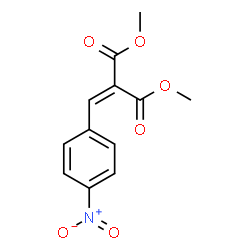 ChemSpider 2D Image | Dimethyl (4-nitrobenzylidene)malonate | C12H11NO6