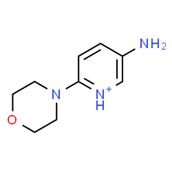 ChemSpider 2D Image | 5-Amino-2-(4-morpholinyl)pyridinium | C9H14N3O