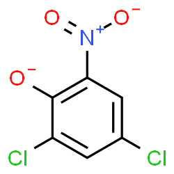 ChemSpider 2D Image | 2,4-Dichloro-6-nitrophenolate | C6H2Cl2NO3