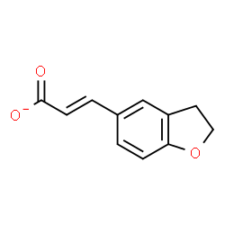 ChemSpider 2D Image | (2E)-3-(2,3-Dihydro-1-benzofuran-5-yl)acrylate | C11H9O3