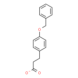 ChemSpider 2D Image | 3-[4-(Benzyloxy)phenyl]propanoate | C16H15O3