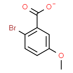 ChemSpider 2D Image | 2-Bromo-5-methoxybenzoate | C8H6BrO3