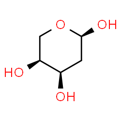 ChemSpider 2D Image | 2-Deoxy-α-L-erythro-pentopyranose | C5H10O4