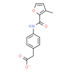 ChemSpider 2D Image | {4-[(3-Methyl-2-furoyl)amino]phenyl}acetate | C14H12NO4