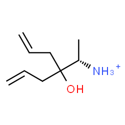 ChemSpider 2D Image | (2S)-3-Allyl-3-hydroxy-5-hexen-2-aminium | C9H18NO
