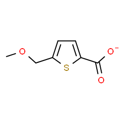 ChemSpider 2D Image | 5-(Methoxymethyl)-2-thiophenecarboxylate | C7H7O3S