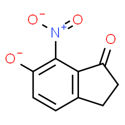 ChemSpider 2D Image | 4-Nitro-3-oxo-5-indanolate | C9H6NO4