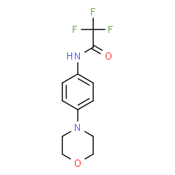 ChemSpider 2D Image | 2,2,2-Trifluoro-N-[4-(4-morpholinyl)phenyl]acetamide | C12H13F3N2O2