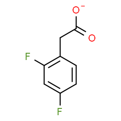 ChemSpider 2D Image | (2,4-Difluorophenyl)acetate | C8H5F2O2