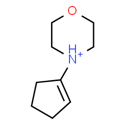 ChemSpider 2D Image | 4-(1-Cyclopenten-1-yl)morpholin-4-ium | C9H16NO