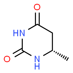 ChemSpider 2D Image | (6S)-6-Methyldihydro-2,4(1H,3H)-pyrimidinedione | C5H8N2O2