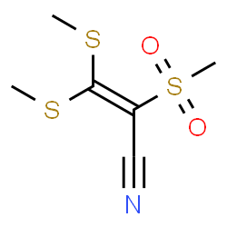 ChemSpider 2D Image | 2-(Methylsulfonyl)-3,3-bis(methylthio)acrylonitrile | C6H9NO2S3
