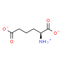 ChemSpider 2D Image | (2S)-2-Ammoniohexanedioate | C6H10NO4