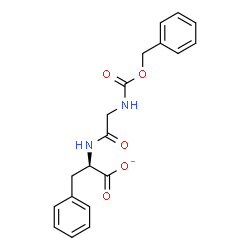 ChemSpider 2D Image | (2R)-2-({N-[(Benzyloxy)carbonyl]glycyl}amino)-3-phenylpropanoate | C19H19N2O5