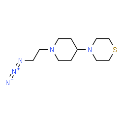 ChemSpider 2D Image | 4-[1-(2-Azidoethyl)-4-piperidinyl]thiomorpholine | C11H21N5S