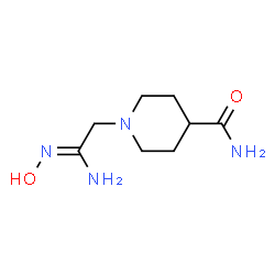 ChemSpider 2D Image | 1-[(2Z)-2-Amino-2-(hydroxyimino)ethyl]-4-piperidinecarboxamide | C8H16N4O2