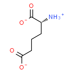 ChemSpider 2D Image | (2R)-2-Ammoniohexanedioate | C6H10NO4