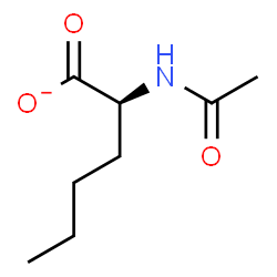 ChemSpider 2D Image | (2S)-2-Acetamidohexanoate | C8H14NO3