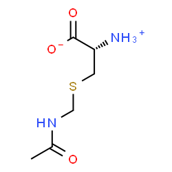 ChemSpider 2D Image | (2S)-3-[(Acetamidomethyl)sulfanyl]-2-ammoniopropanoate | C6H12N2O3S