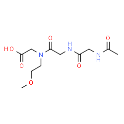 ChemSpider 2D Image | N-Acetylglycylglycyl-N-(2-methoxyethyl)glycine | C11H19N3O6