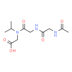 ChemSpider 2D Image | N-Acetylglycylglycyl-N-isopropylglycine | C11H19N3O5