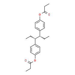 ChemSpider 2D Image | (3R,4R)-3,4-Hexanediyldi-4,1-phenylene dipropanoate | C24H30O4