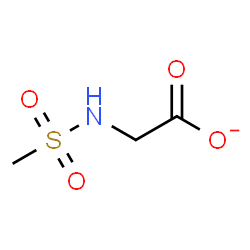 ChemSpider 2D Image | [(Methylsulfonyl)amino]acetate | C3H6NO4S