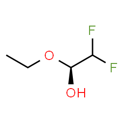 ChemSpider 2D Image | (1S)-1-Ethoxy-2,2-difluoroethanol | C4H8F2O2