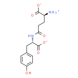 ChemSpider 2D Image | (2S)-2-Ammonio-5-{[(1S)-1-carboxylato-2-(4-hydroxyphenyl)ethyl]amino}-5-oxopentanoate | C14H17N2O6