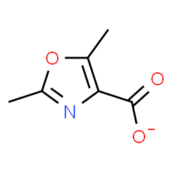 ChemSpider 2D Image | 2,5-Dimethyl-1,3-oxazole-4-carboxylate | C6H6NO3