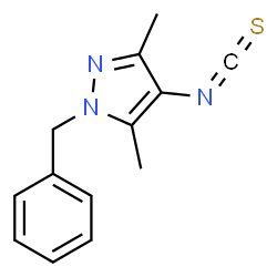 ChemSpider 2D Image | 1-benzyl-4-isothiocyanato-3,5-dimethylpyrazole | C13H13N3S