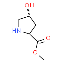 ChemSpider 2D Image | Methyl (4R)-4-hydroxy-D-prolinate | C6H11NO3
