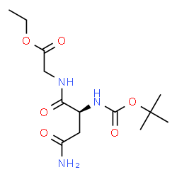 ChemSpider 2D Image | Boc-Asn-Gly-OEt | C13H23N3O6