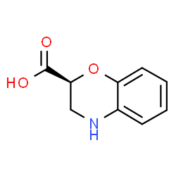ChemSpider 2D Image | (2S)-3,4-Dihydro-2H-1,4-benzoxazine-2-carboxylic acid | C9H9NO3